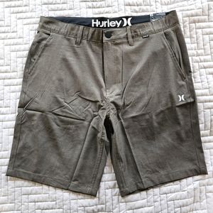 34" Army Green Hurley Hyrbrid Printed Walk Shorts